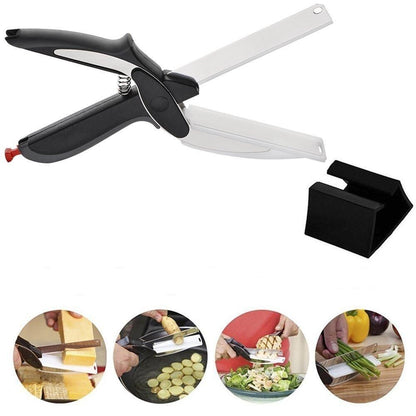 Cleaver Cutter – 2-in-1 Kitchen Knife & Food Chopper with Mini Chopping Board