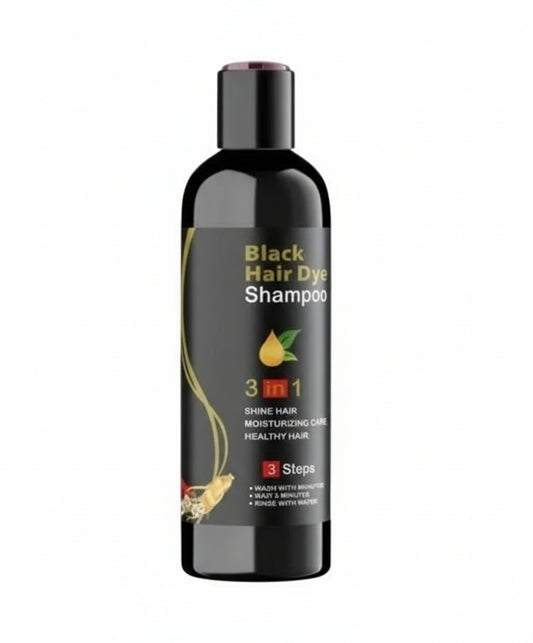 Unisex Instant Black Herbal Hair Dye Shampoo – 3 in 1 (100ml)